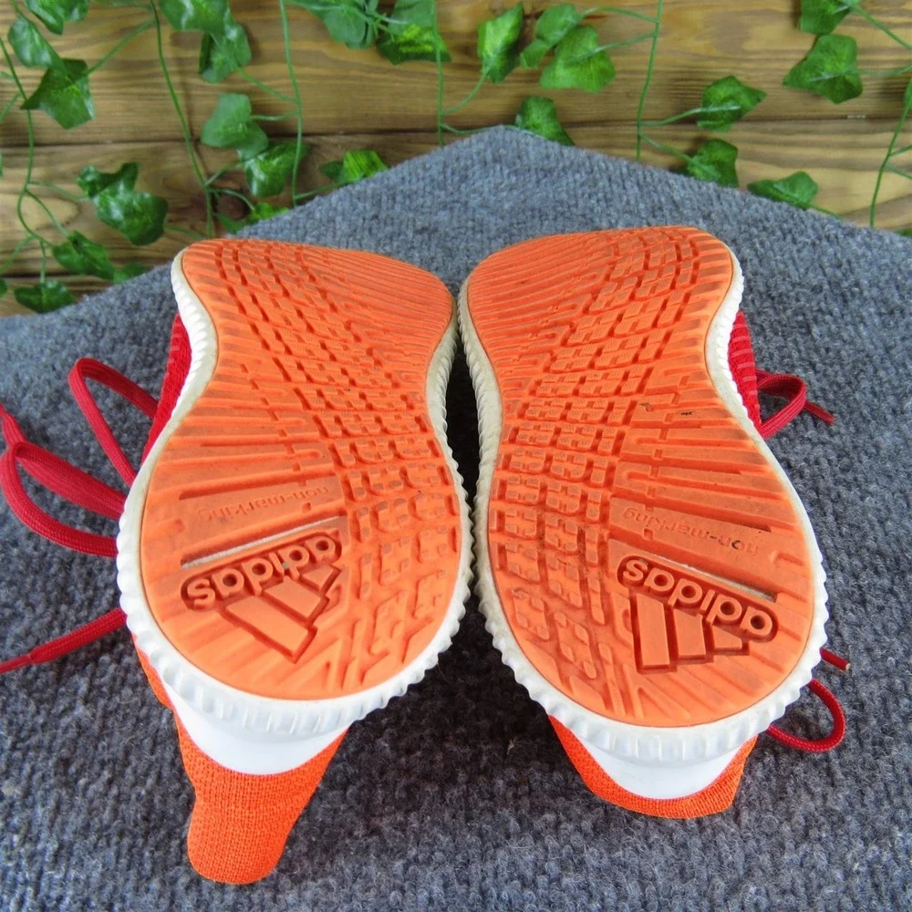 adidas Sneaker Cloudfoam Boys Y 3.5 Medium Athletic Red Synthetic Lace‎ Up